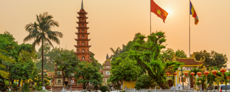 Temple dans une ville vietnamienne — plongée au Vietnam Asie du Sud-Est