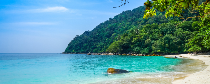 Plage en Malaisie — destination de plongée Sipadan Asie du Sud-Est